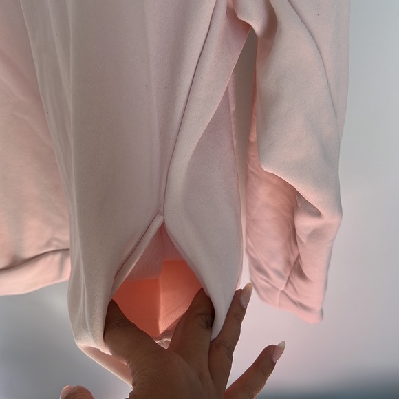 Baby Pink Nike Fleece Hooded Sweatshirt - Picture 6 of 10